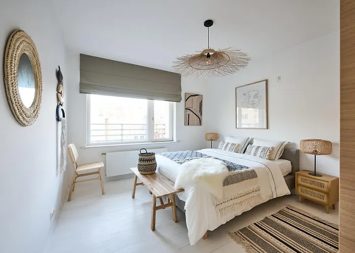 Penthouse Met Garage 公寓 奥斯滕德